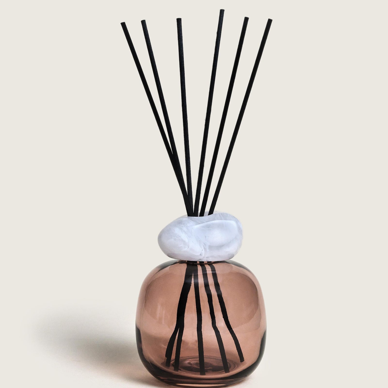 Maison berger diffuser pink with white quartz and floral scent. Gaudion Furniture