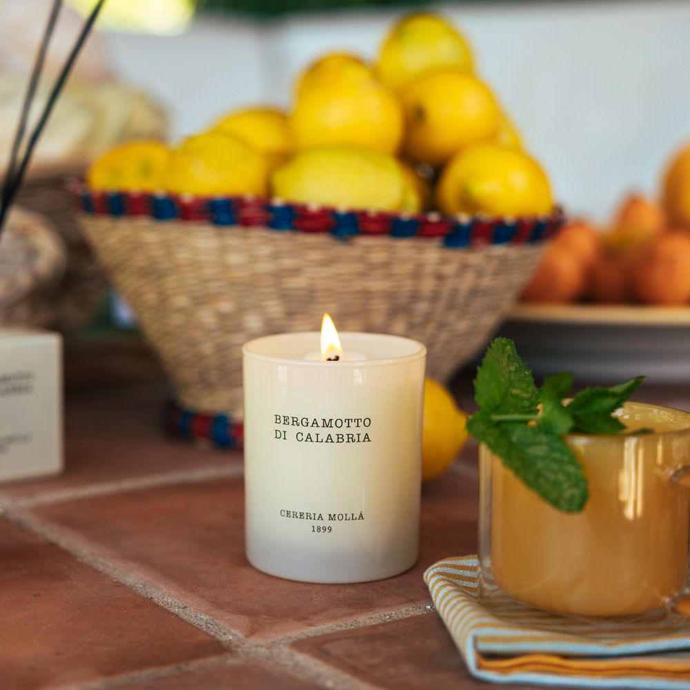 Bergamotto di Calabria Candle packaging, Cereria Molla 1899