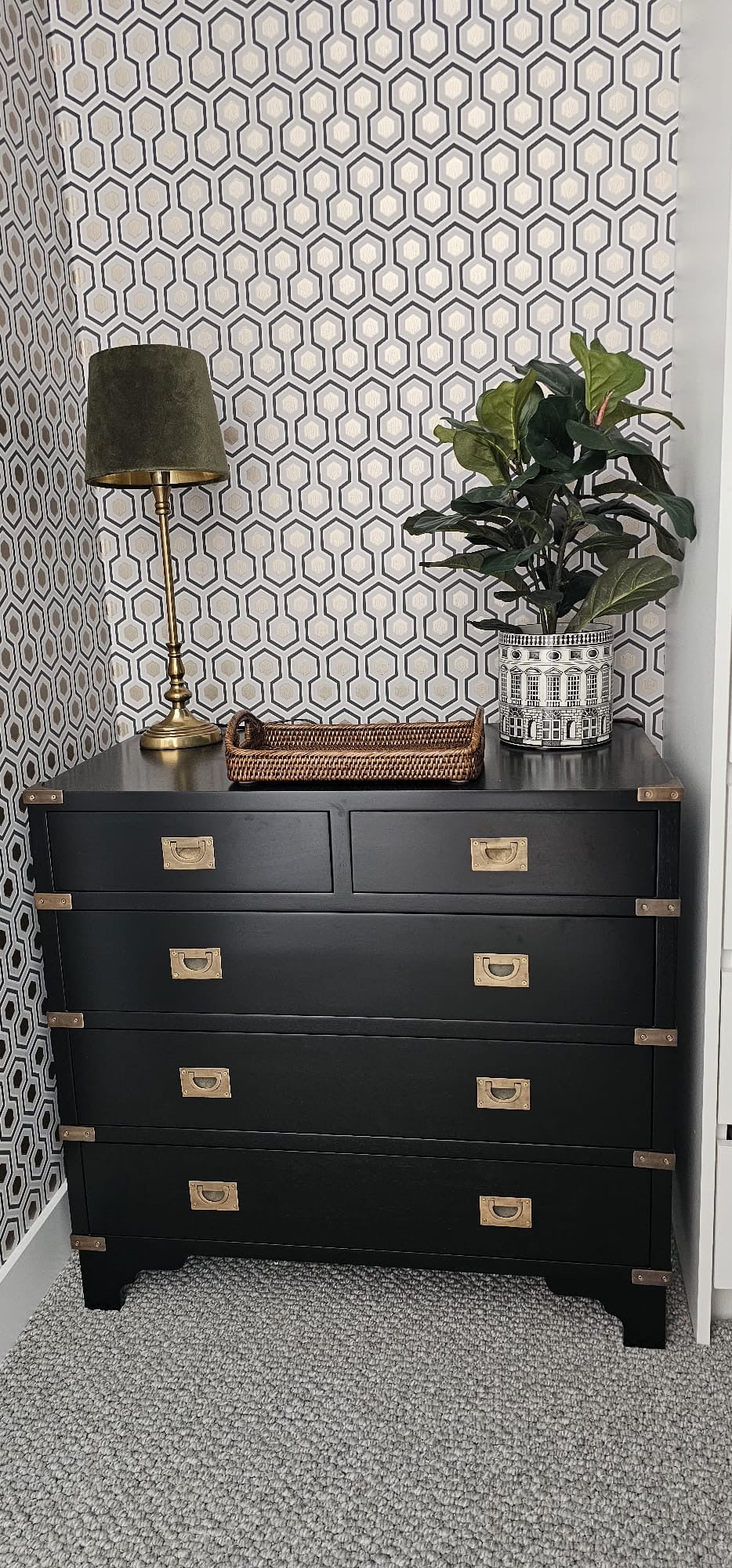Campaign Trunk Chest of Drawers Xavier Furniture