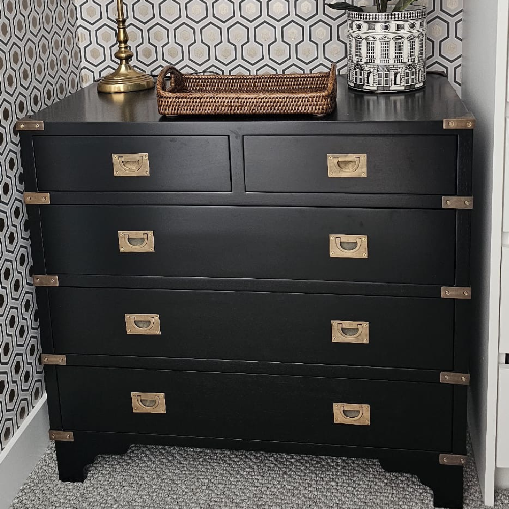 Campaign Trunk Chest of Drawers Xavier Furniture