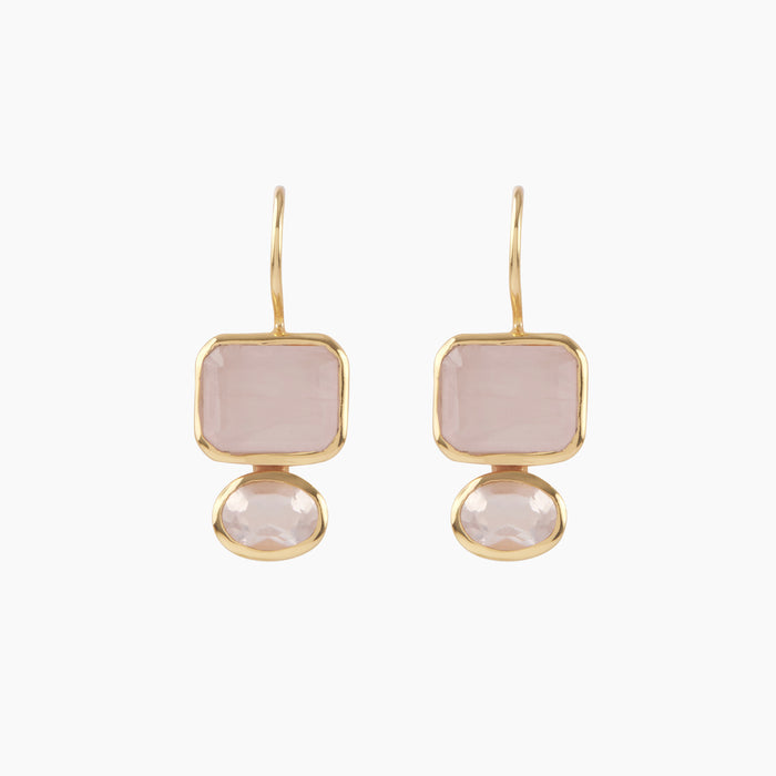 Lyric Earrings by Bianc – Rose Quartz