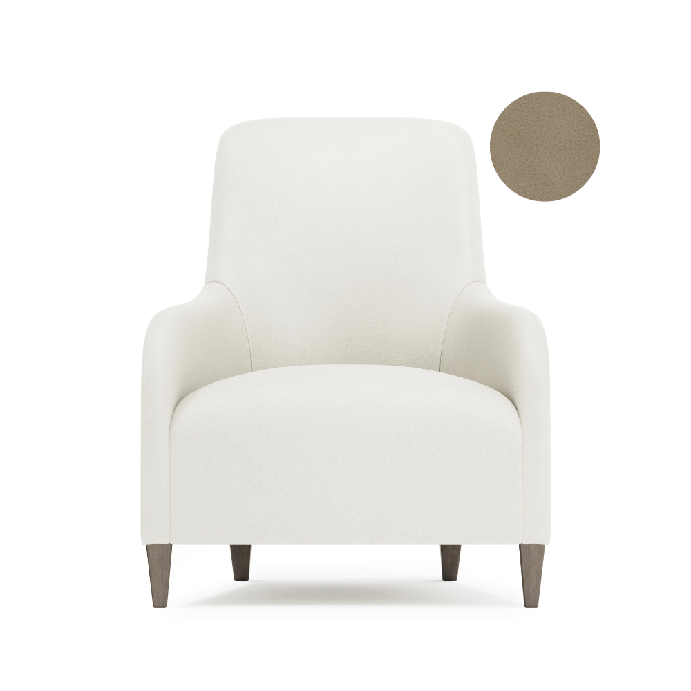 Naomi Leather Armchair, Bernhardt x Gaudion Furniture
