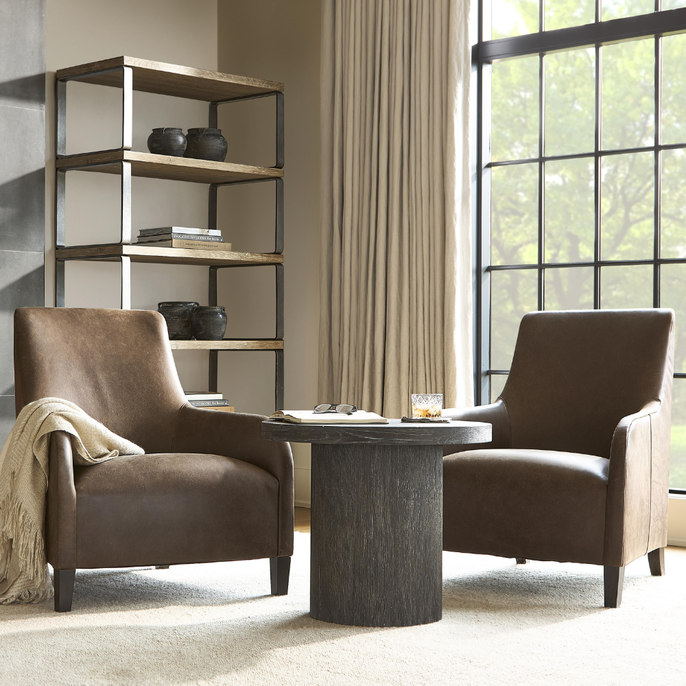 Naomi Leather Armchair, Bernhardt x Gaudion Furniture