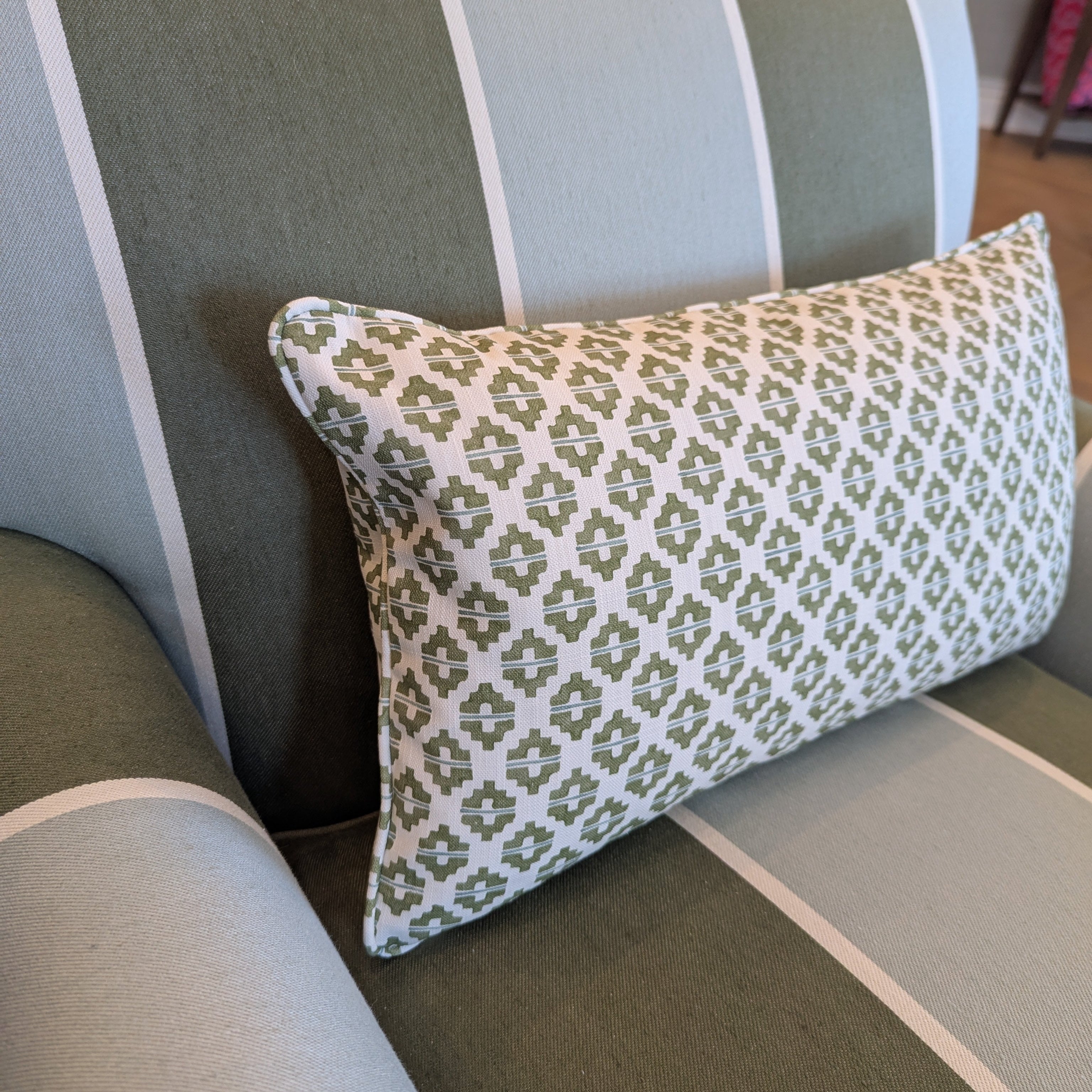 Cushion Elska Matcha Lumbar ROMO Gaudion Furniture