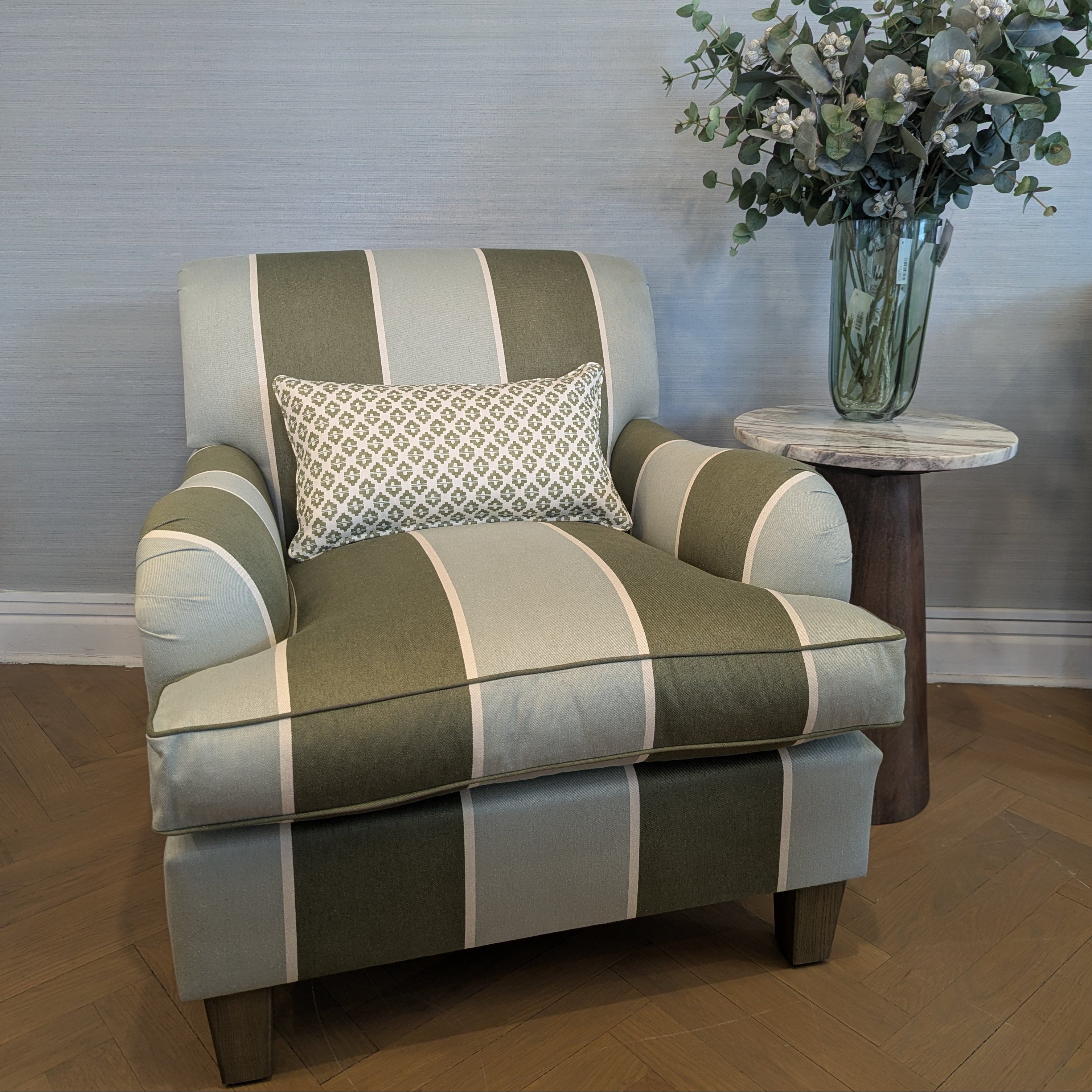 Ralph Armchair in ROMO Arbury by Gaudion Furniture Made in Melbourne