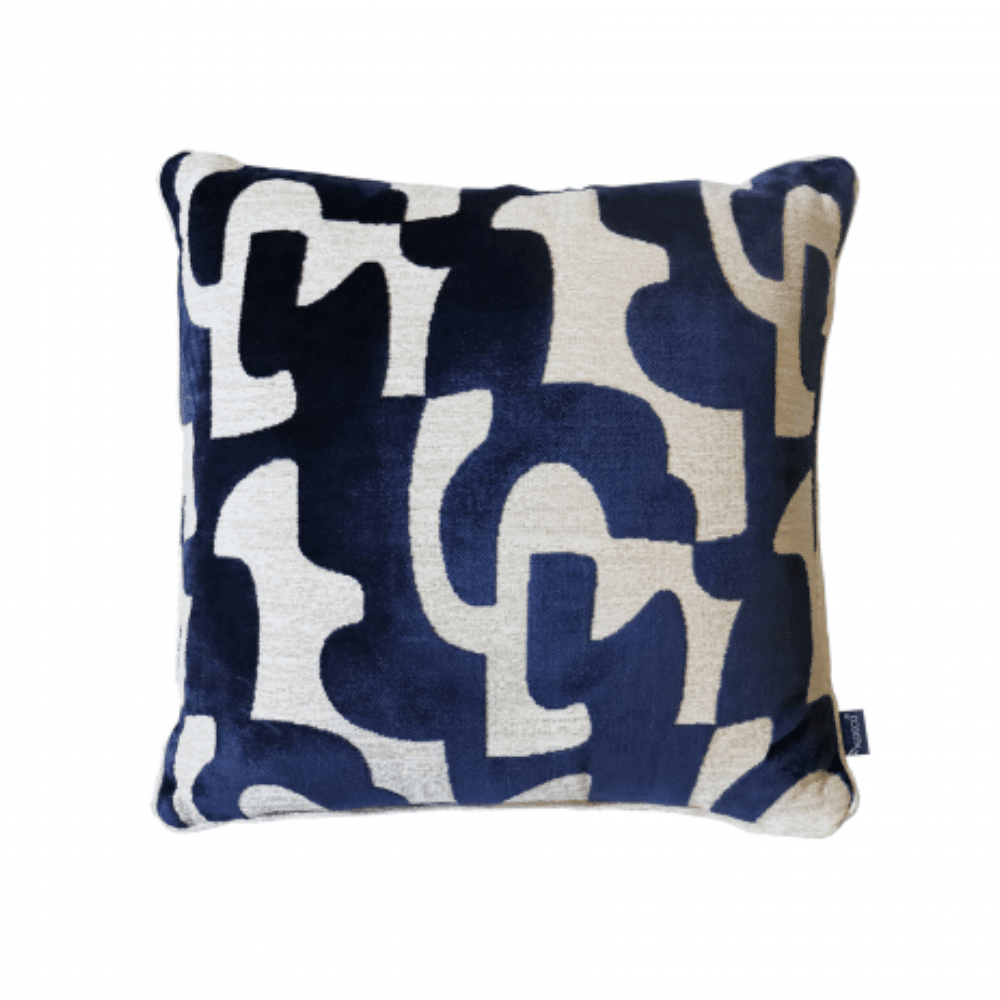 Aldeco Decoupe Cushion Navy - Gaudion Furniture