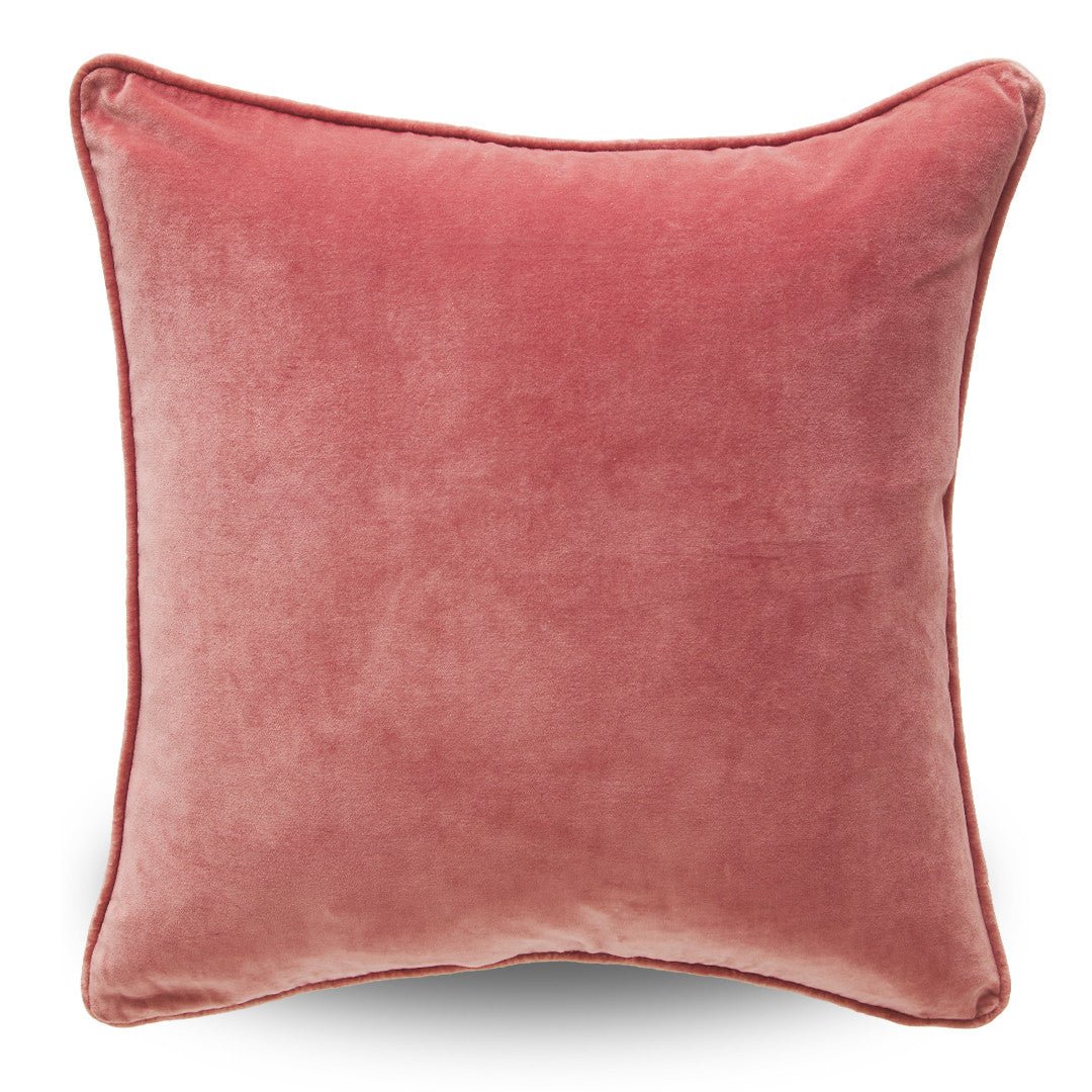Amélie Velvet Cushion - Rose - Gaudion Furniture