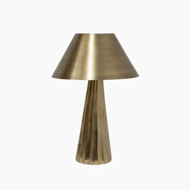 Ariel Metal Lamp with Shade - Gaudion Furniture