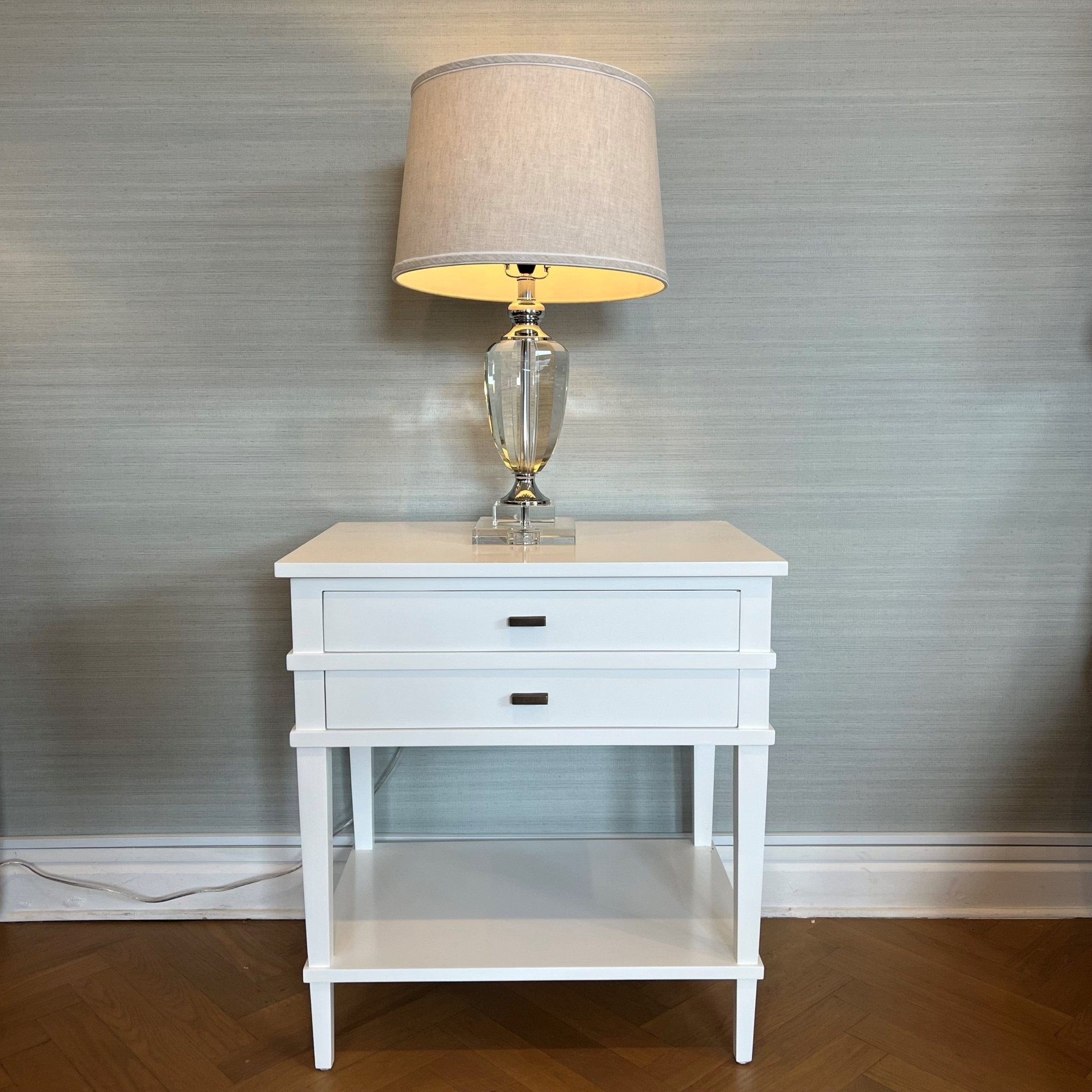 Barraux Bedside Table 2 Colours - Gaudion Furniture