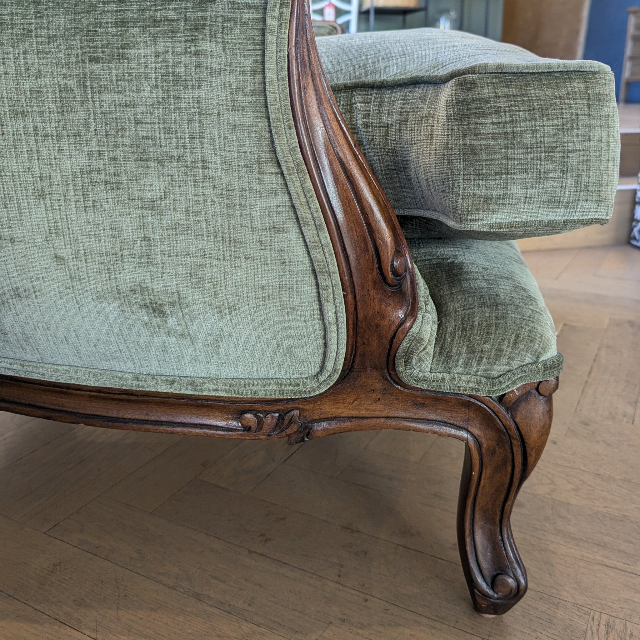 Beaudelaire Bergere - Sage - Gaudion Furniture