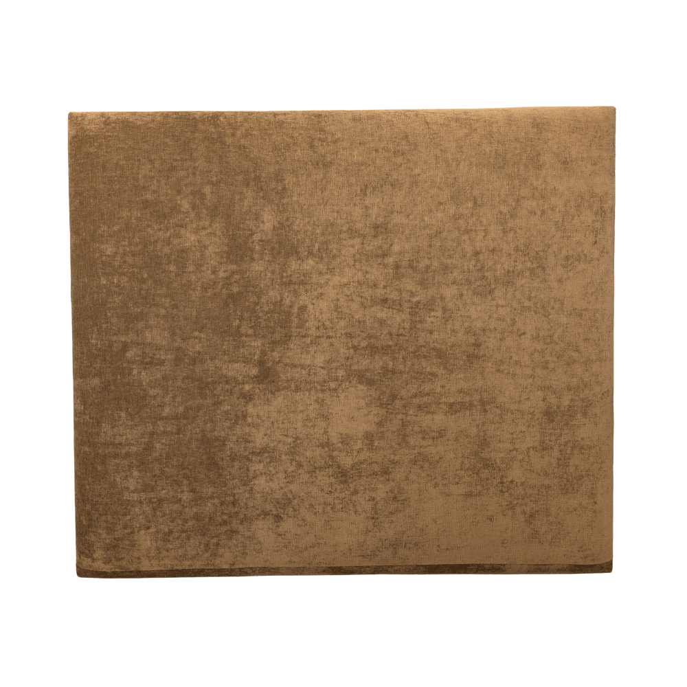 Custom Straight Top Queen Bedhead – Gold Velvet