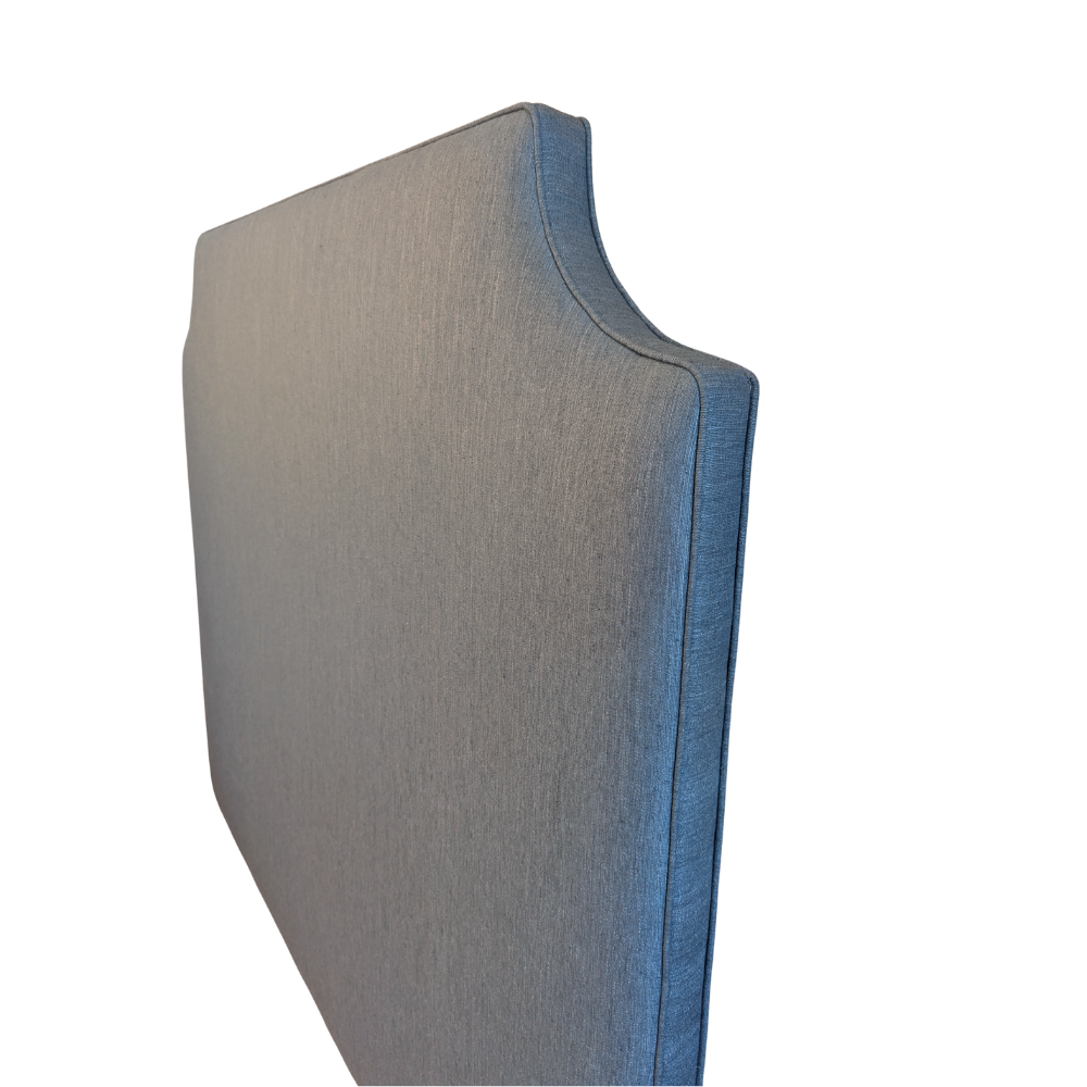 Gaudion Furniture Bedhead Queen 130cm plus fabric Scalloped Upholstered Bedhead - Custom Made