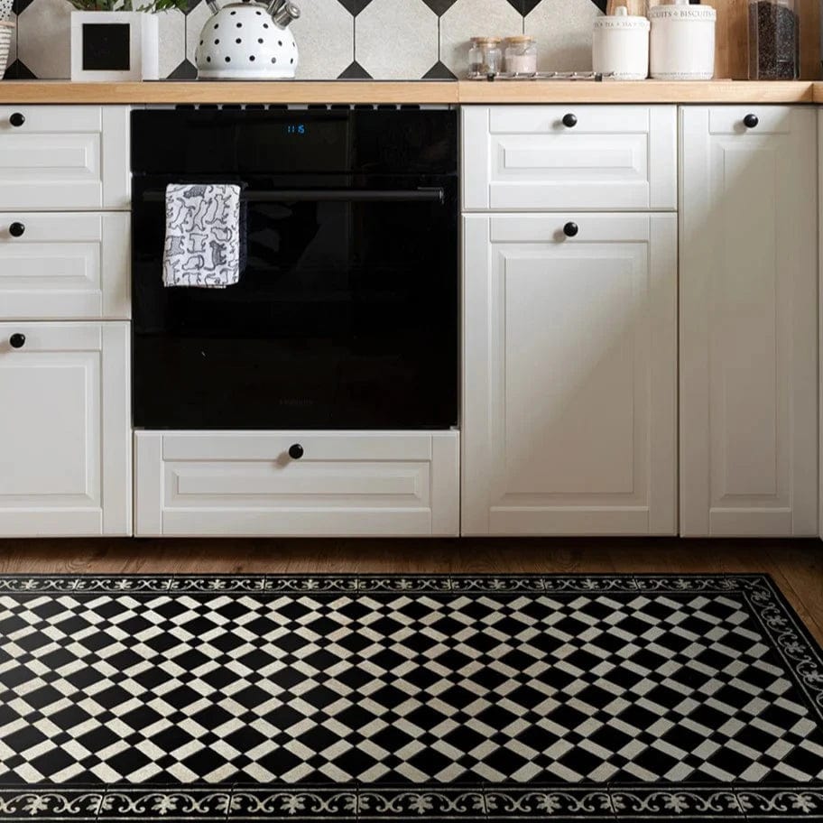 Beija Flor Diamond Antique Floor Mat - Gaudion Furniture