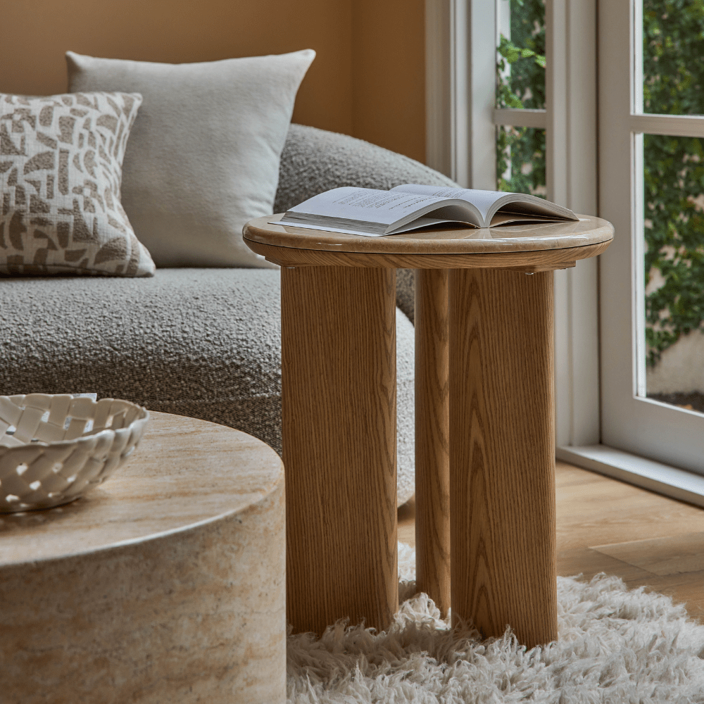 Carly Marble Side Table - Gaudion Furniture