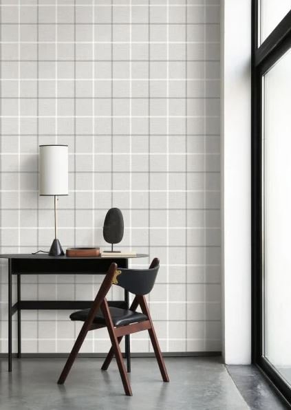 Caselio Wallpaper Smooth Grid - Gaudion Furniture