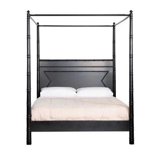 Cayman 4 Poster Bed Black Stain - Gaudion Furniture