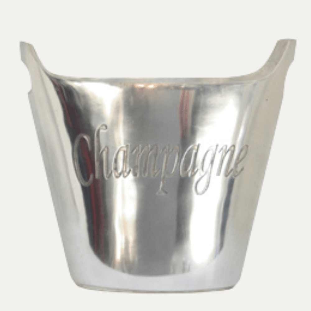 Champagne Bucket Oval Silver - Gaudion Furniture