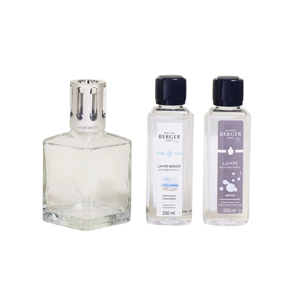 Diffuser Maison Berger Paris Square - catalytic lamp diffuser with scent refill gift set.