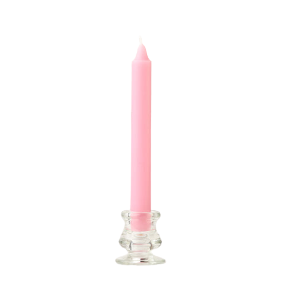Pale pink dinner candle