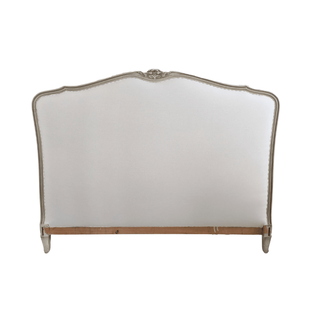 French Provincial Bedhead + Fabric - Gaudion Furniture