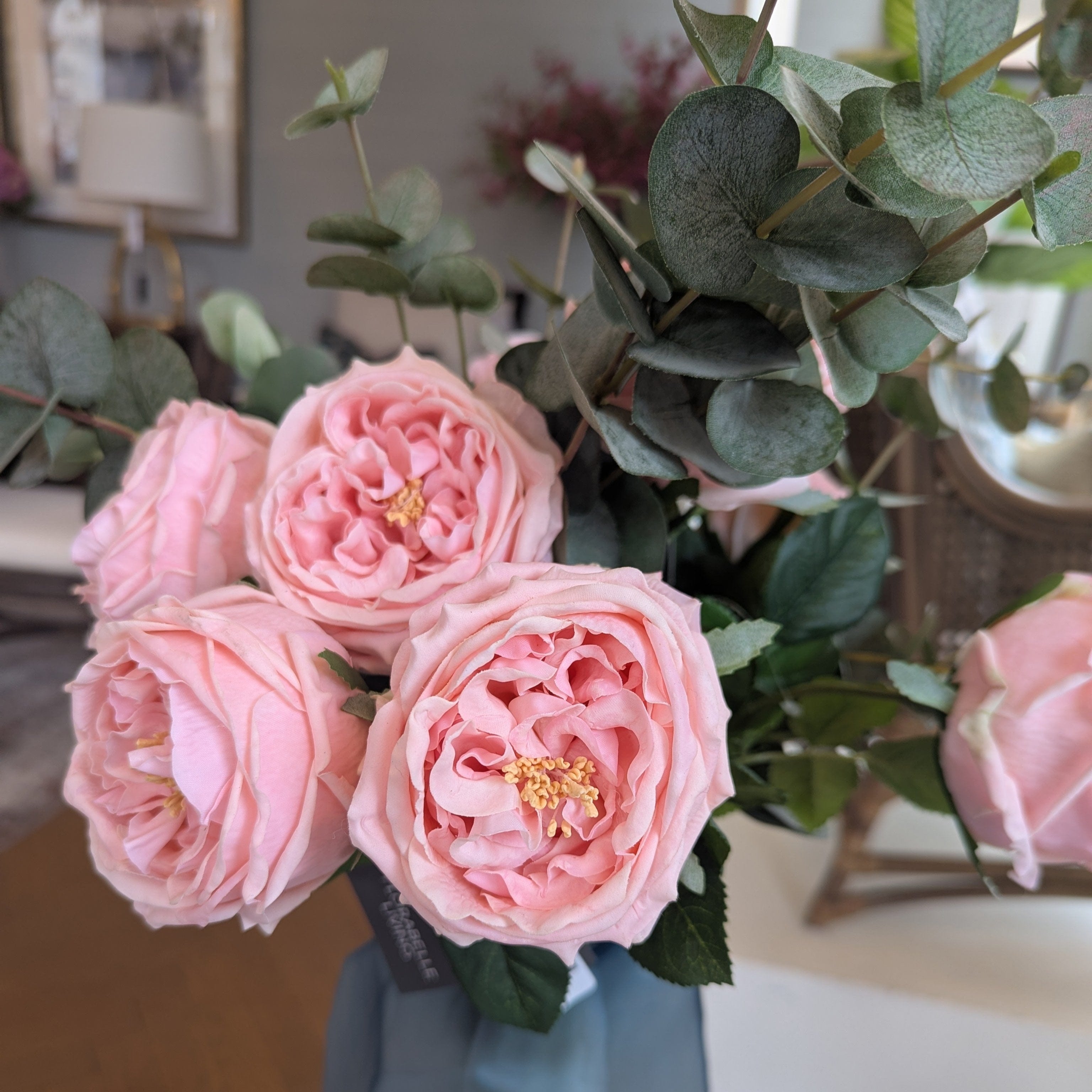 Gaudion Furniture 124 Artificial Florals Rose Dianna Light Pink ST