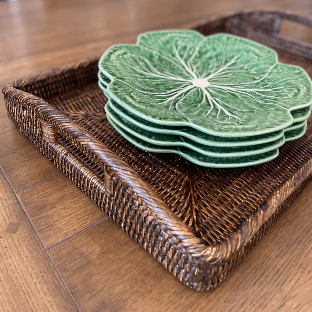 Tray Cane With Curved Handles