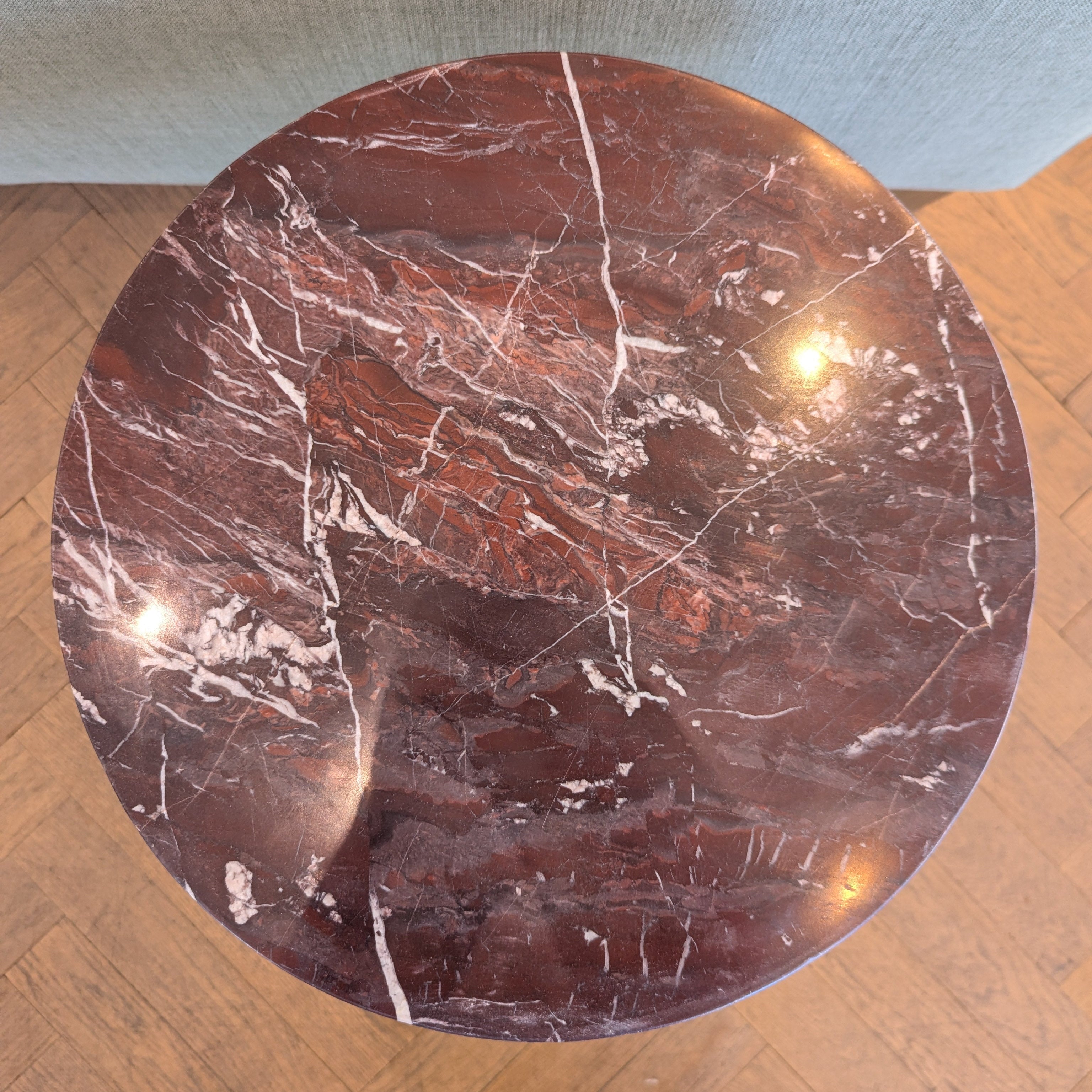 Gaudion Furniture 332 Side Table Claret Marble Side Table