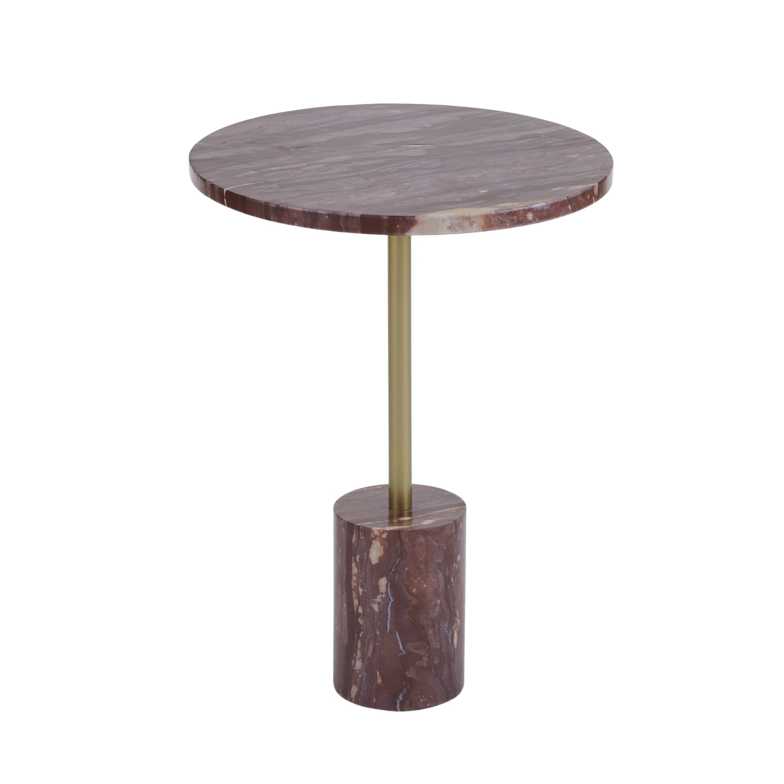 Gaudion Furniture 332 Side Table Claret Marble Side Table
