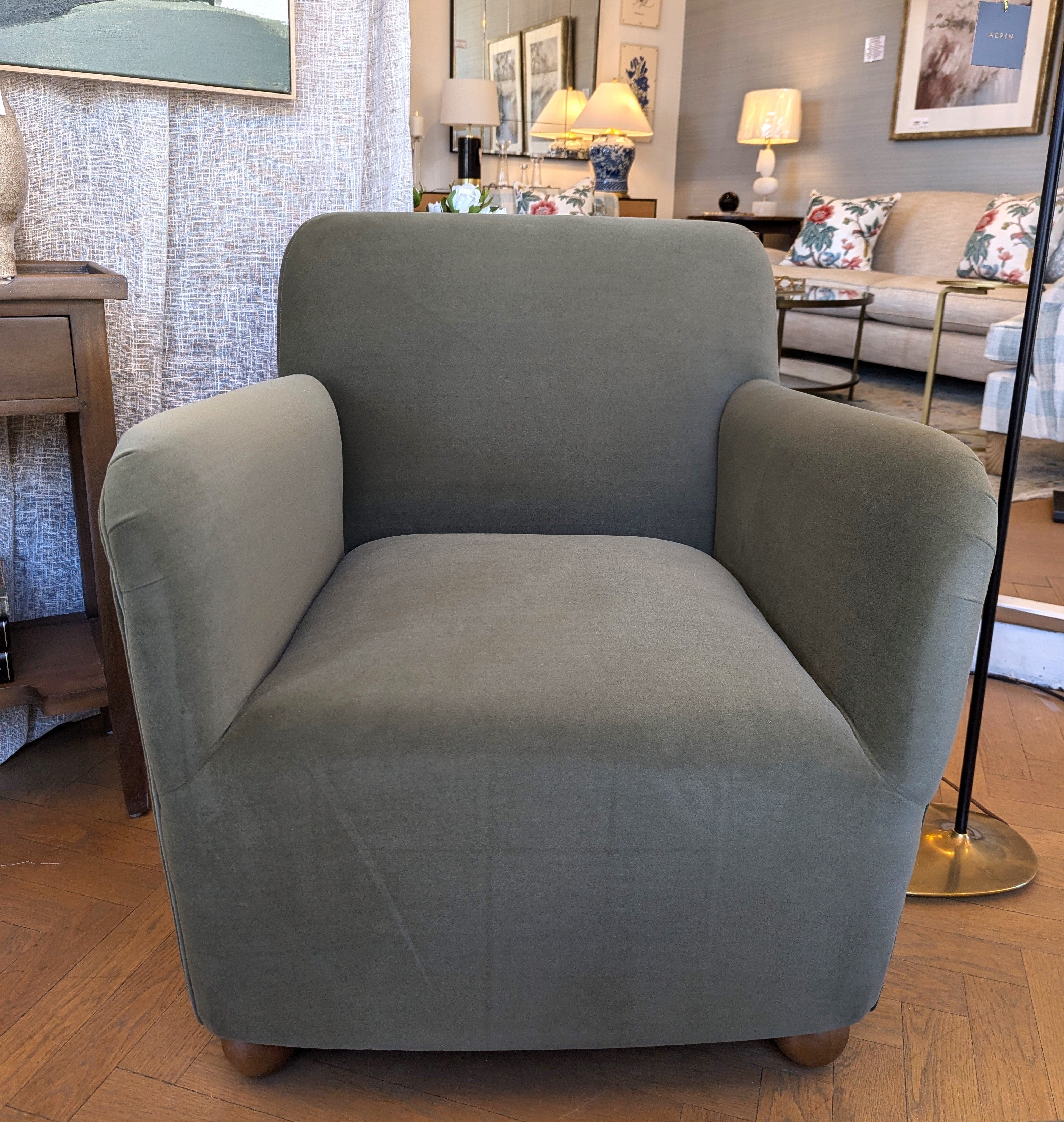 Gaudion Furniture Armchair Felix Olive Arm Chair