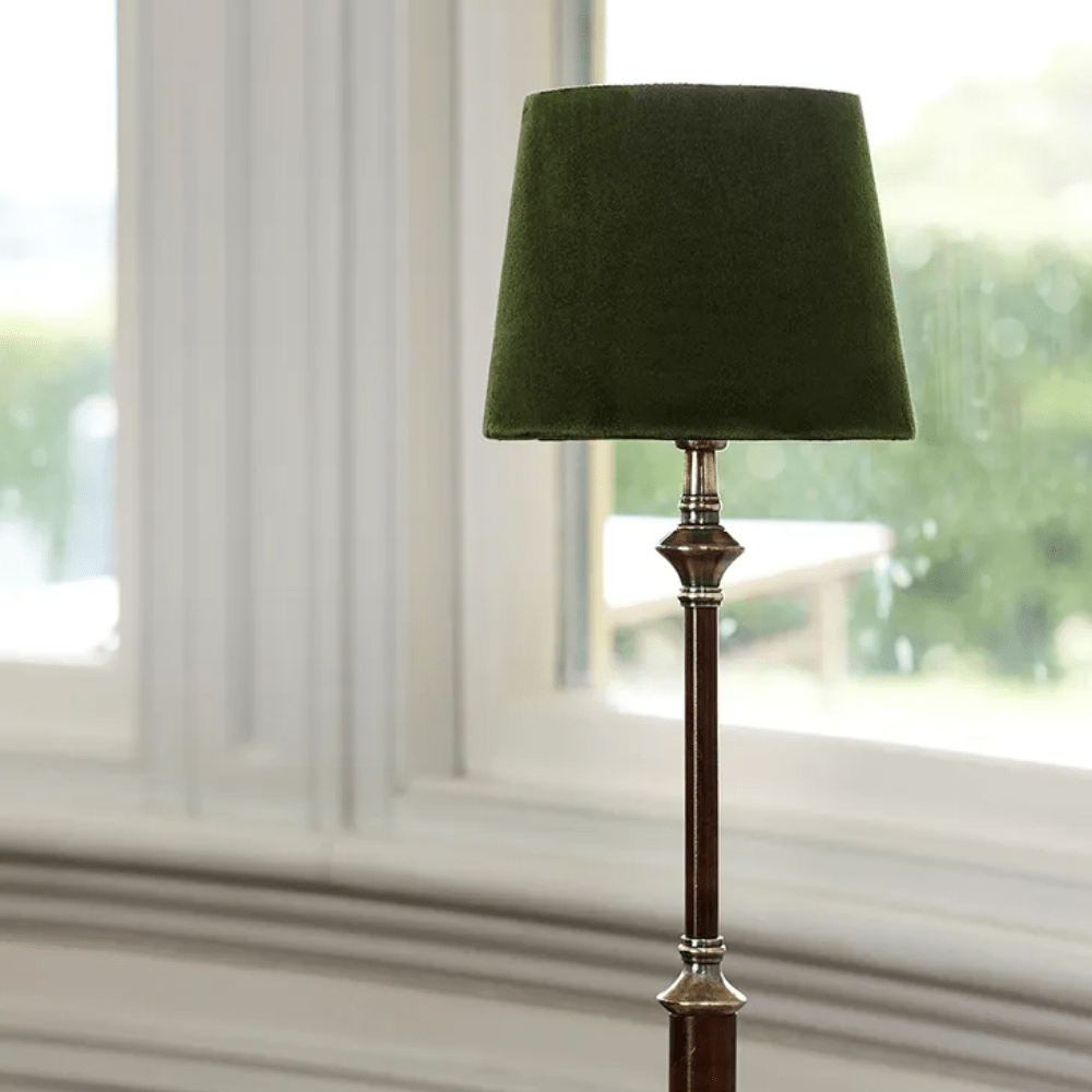 Olive velvet lamp shade small gaudion furniture