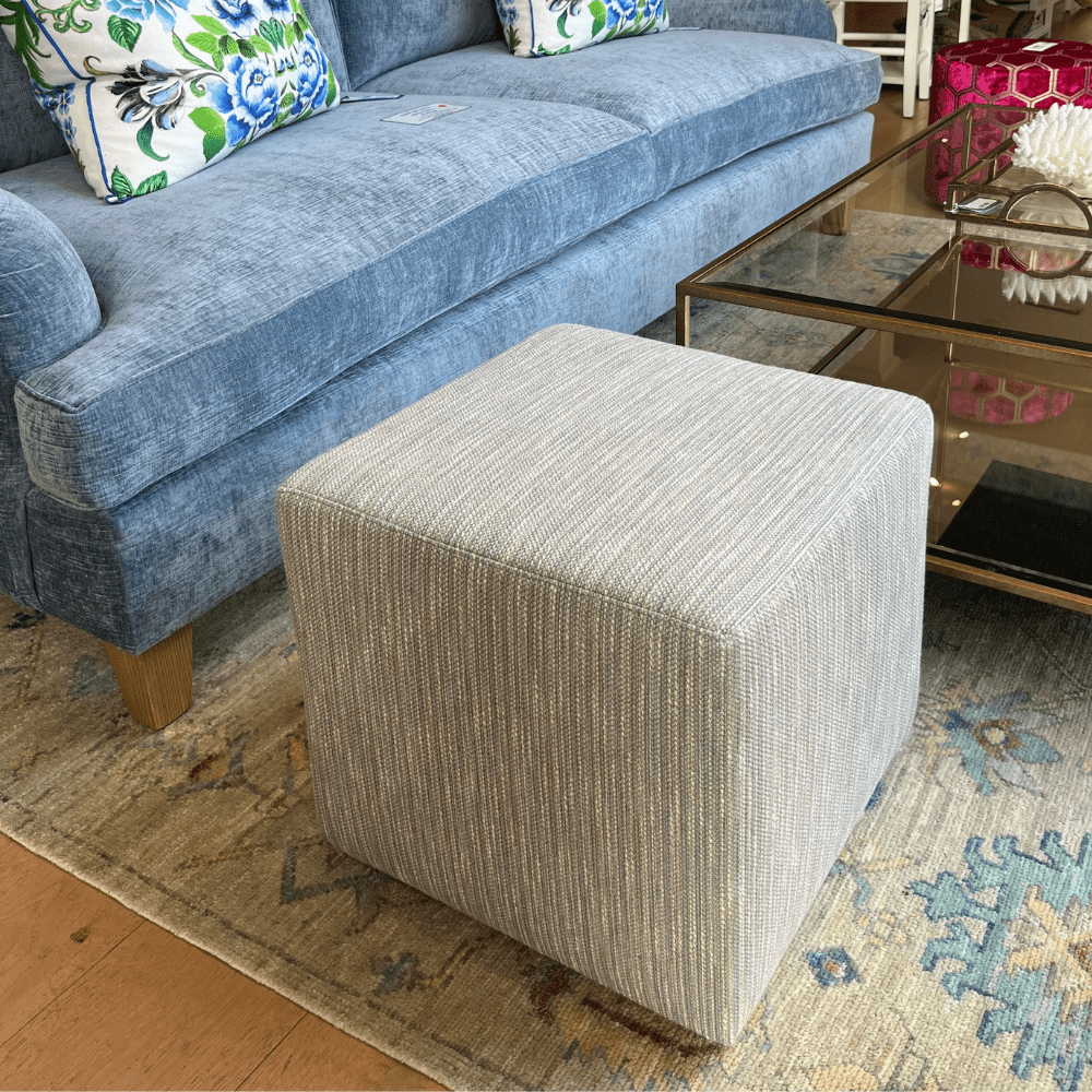Gaudion Furniture OTTOMAN Cube Ottoman Colefax & Fowler Wren