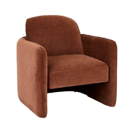GLOBE WEST Armchair Leora Occasional Chair Chestnut