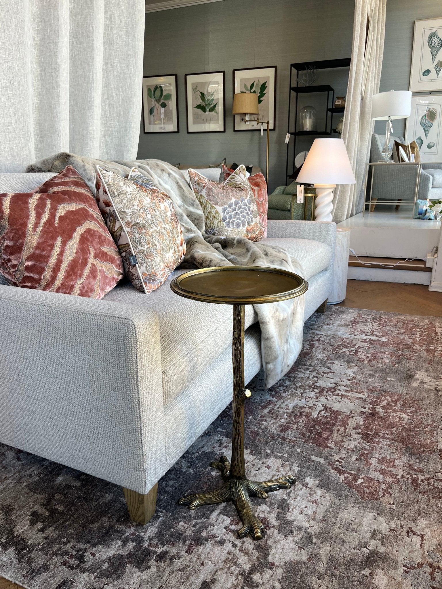 Gold Tree Side Table - Gaudion Furniture