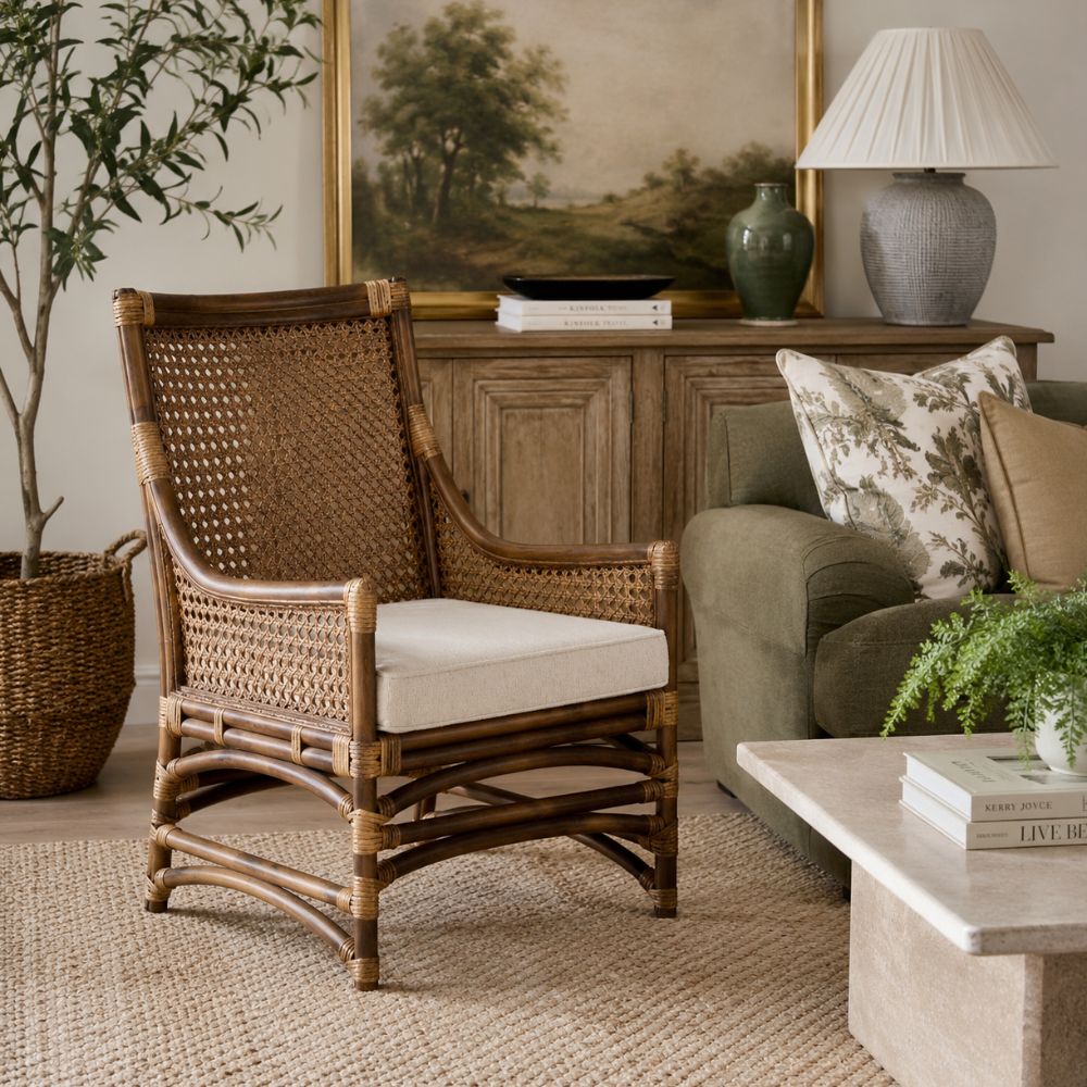 Hayman Rattan Lounge Chair - Xavier Furniture