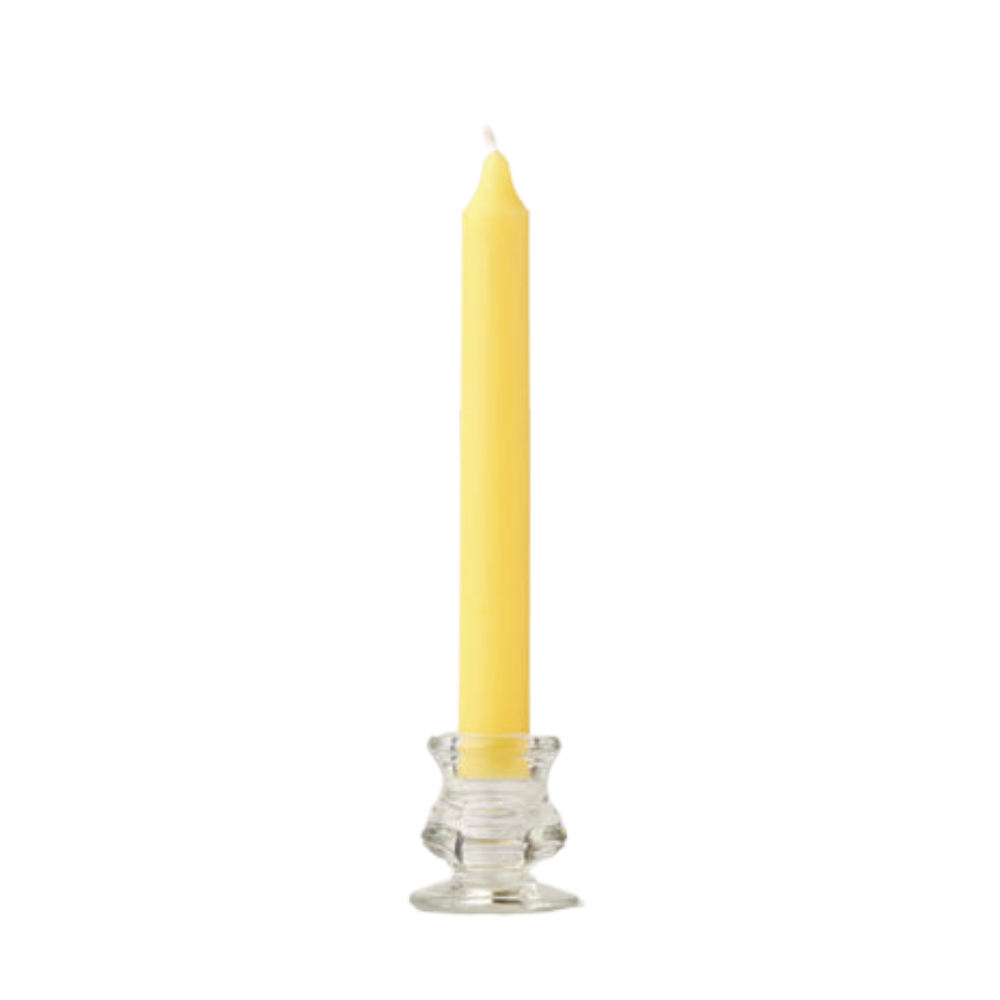 Yellow dinner candle