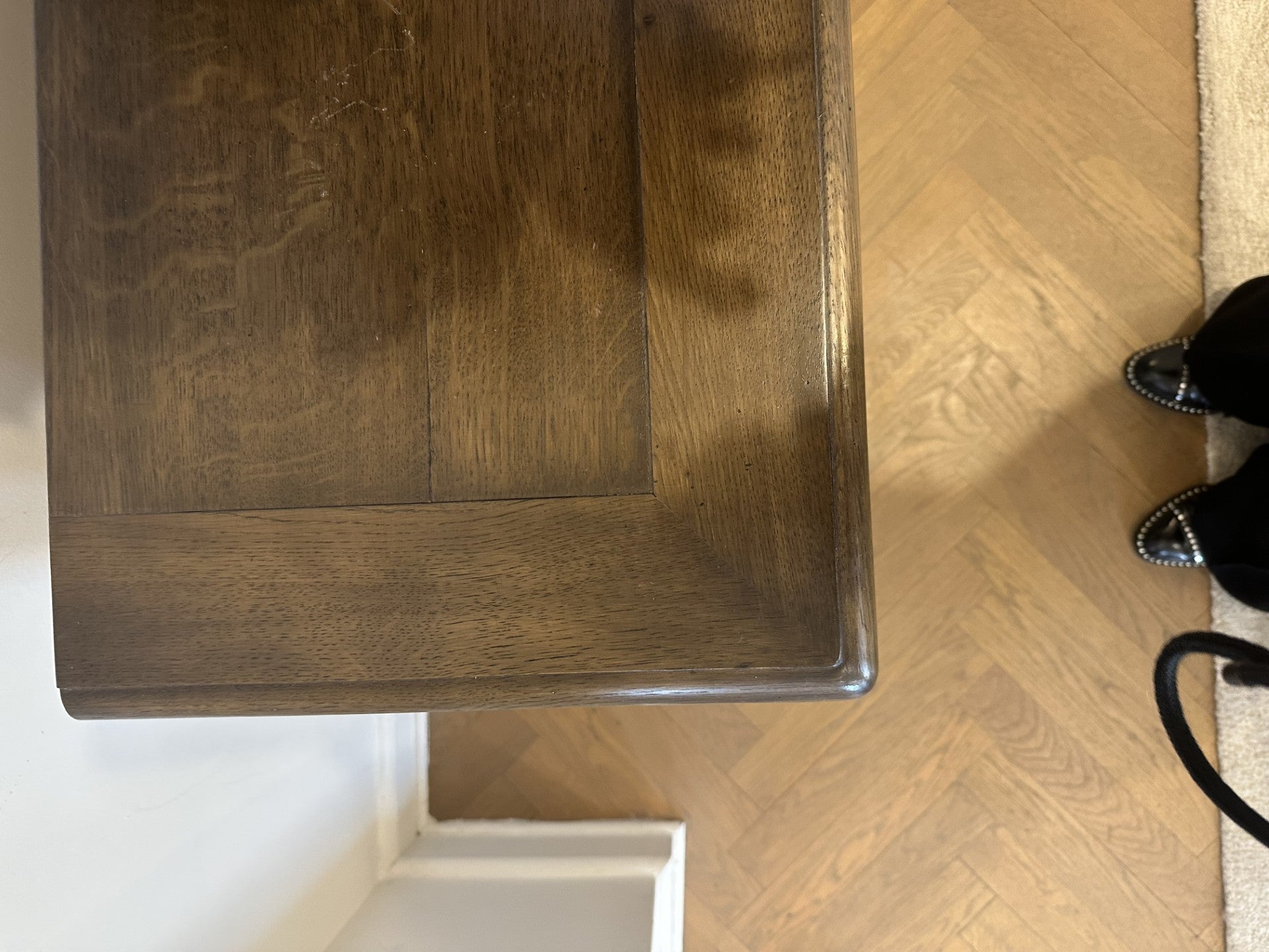 Logan Oak Console Table 4 Drawers - Oak - Gaudion Furniture