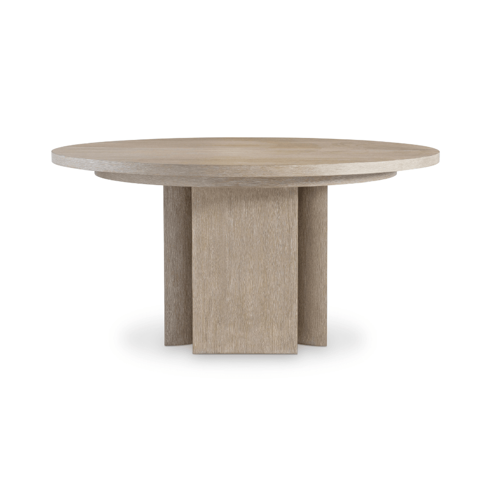 Loggia Round Extension Dining Table - Oak Finish
