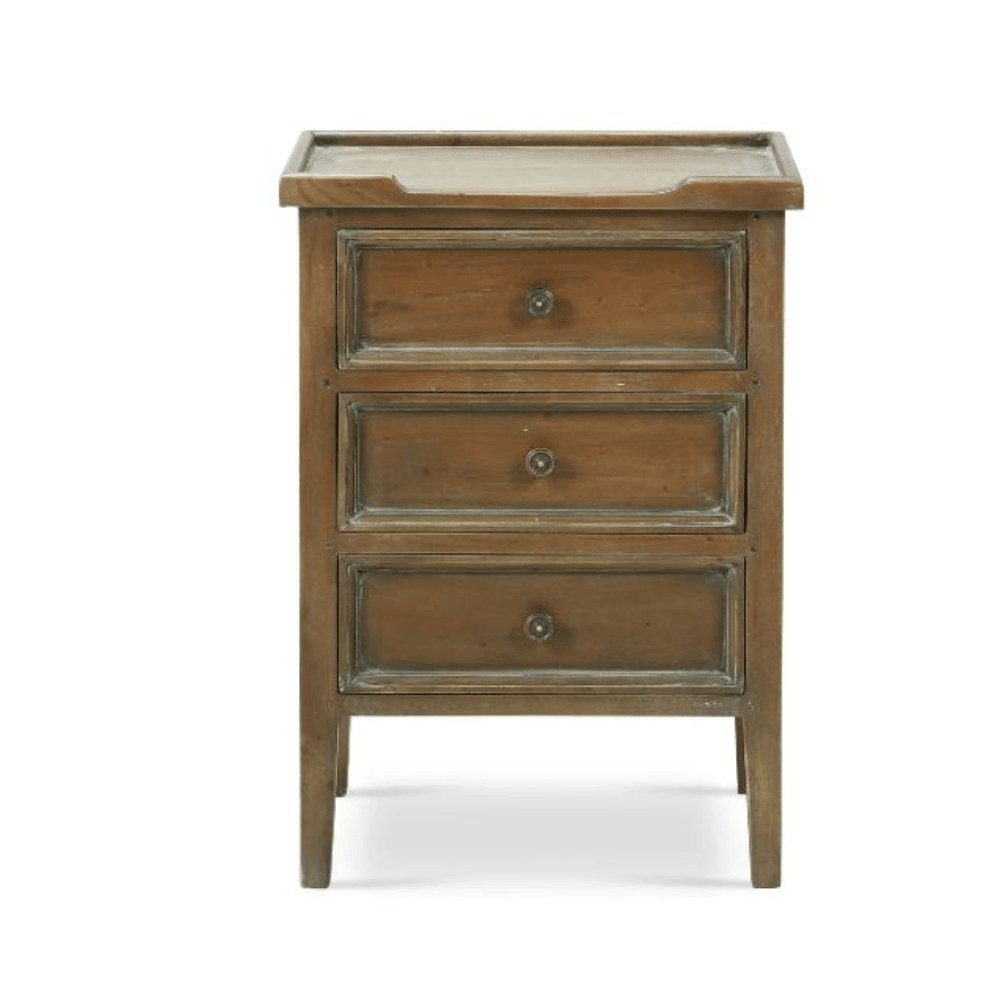 Manon 3 Drawer Bedside - Gaudion Furniture