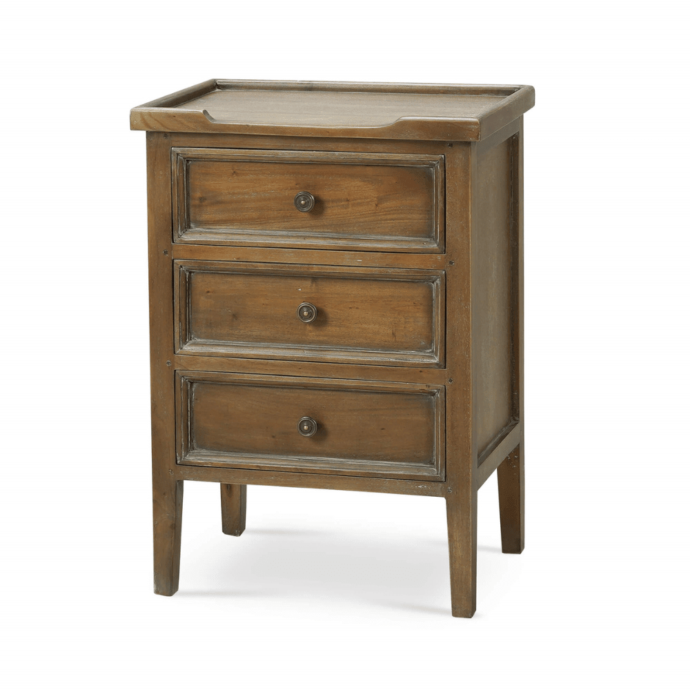 Manon 3 Drawer Bedside - Gaudion Furniture