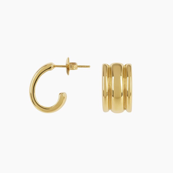 Mila Gold Hoop Earrings by Zahar - Gaudion Furniture