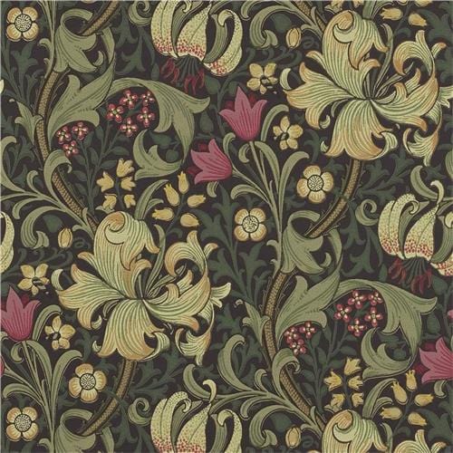 Morris & Co Golden Lily Wallpaper - Gaudion Furniture
