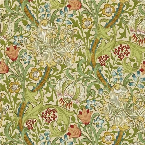 Morris & Co Golden Lily Wallpaper - Gaudion Furniture