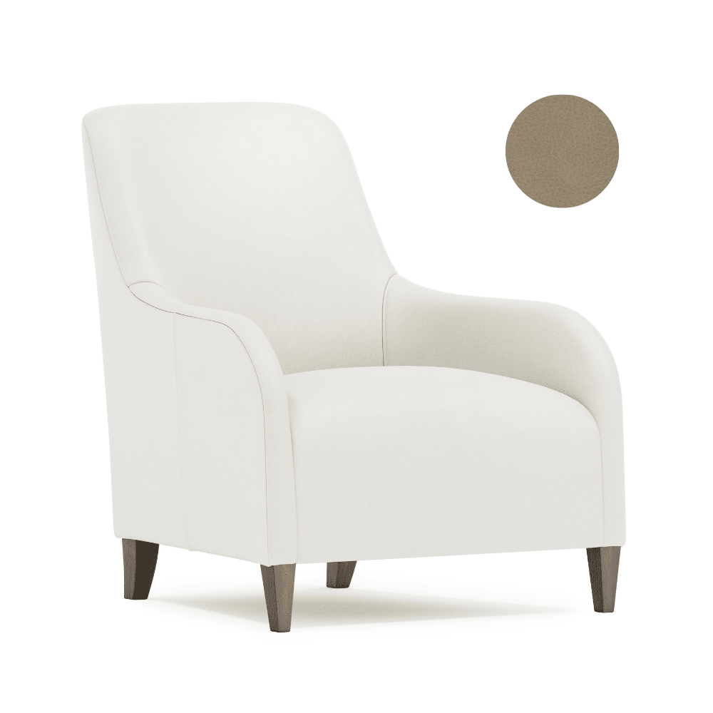 Naomi Leather Armchair Bernhardt x Gaudion Furniture