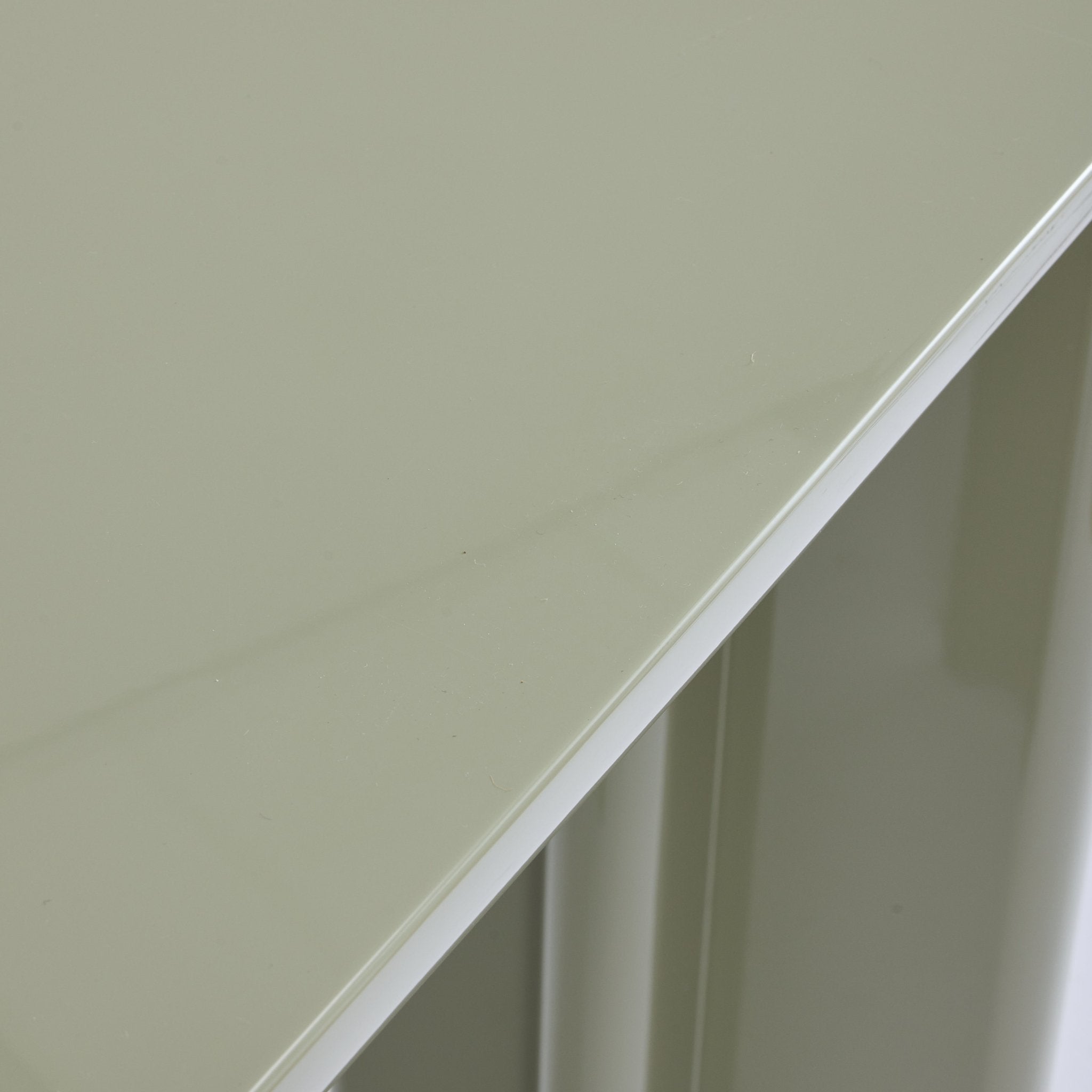 Olivia Modern Console in Sage Green - Gaudion Furniture