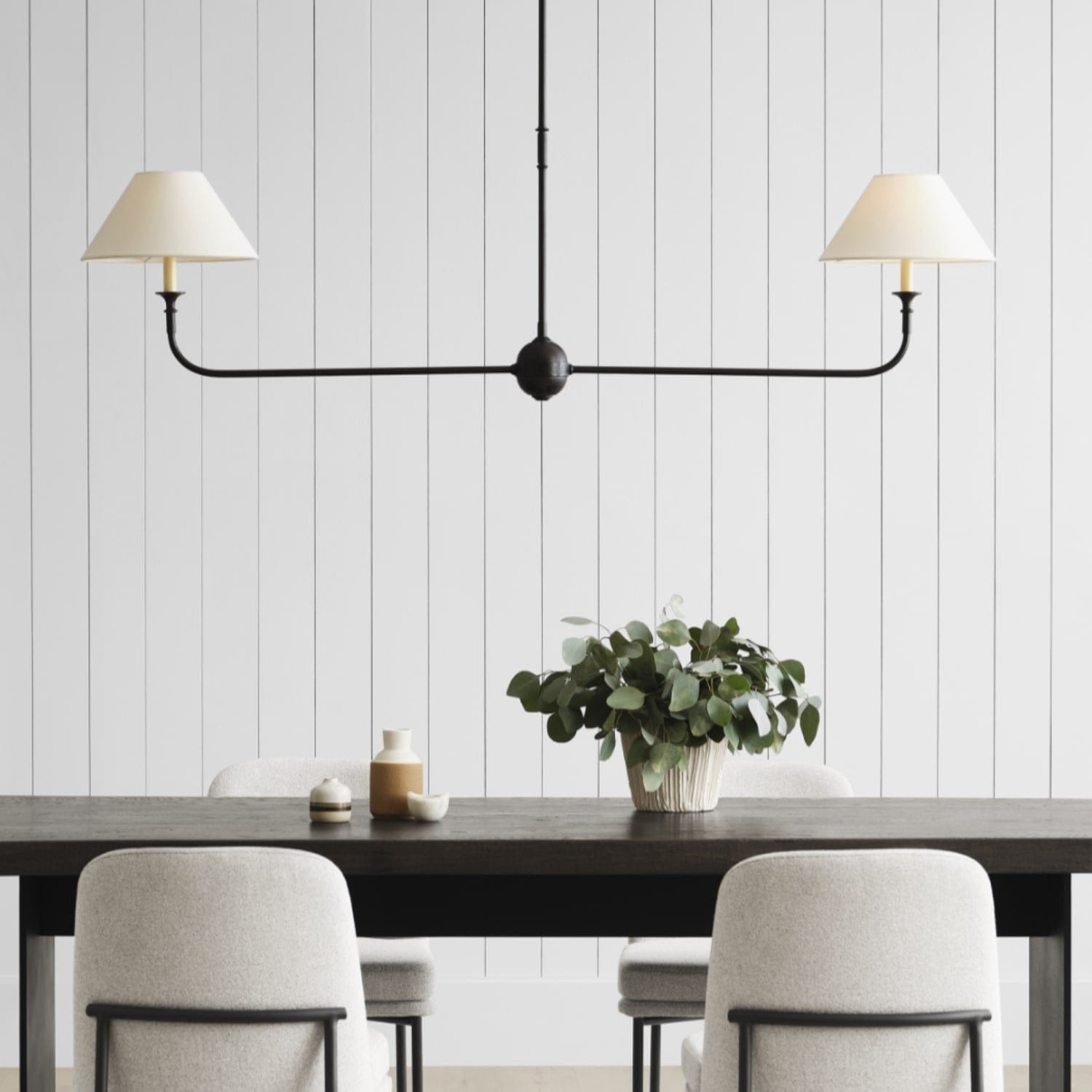 Piaf Large Two Light Linear Pendant - Gaudion Furniture