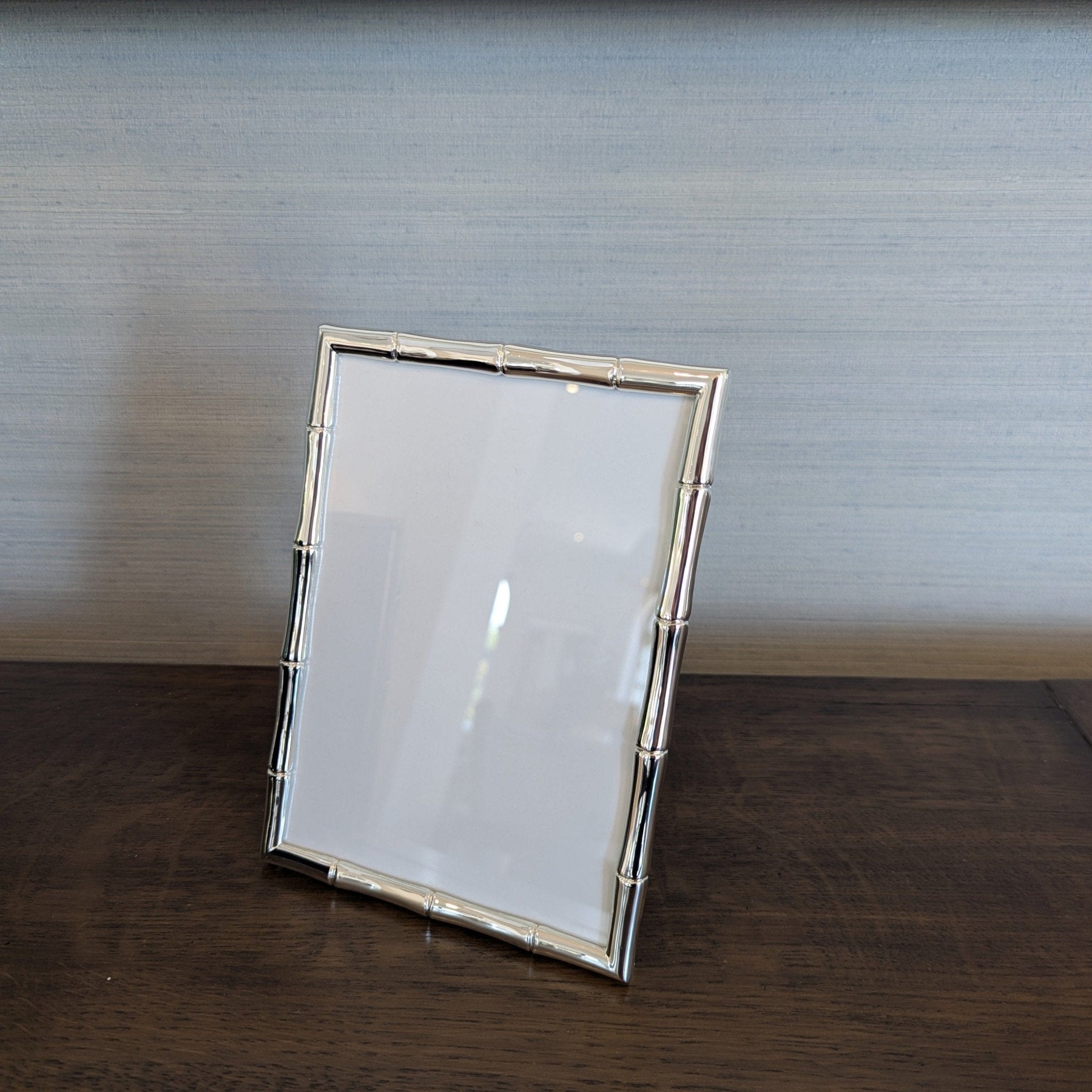 Picture Frame Bamboo Silver Plated 2 Sizes - Gaudion Furniture