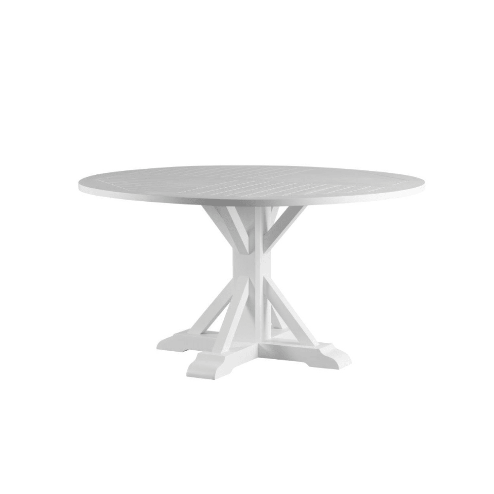 Portofino Outdoor Teak Round Dining Table 150cm - Gaudion Furniture