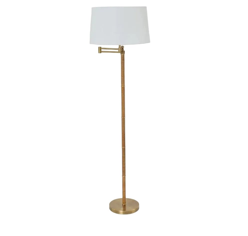 Portsea Floor Lamp Base Brass