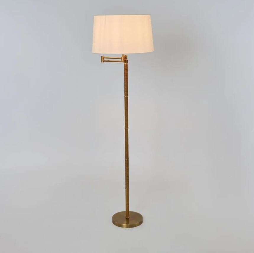 Portsea Floor Lamp Base Brass