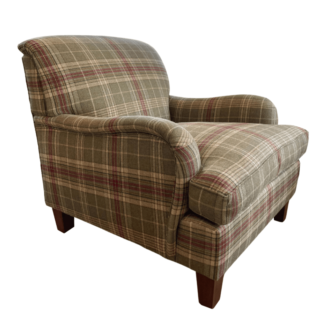 Ralph Armchair in Ralph Lauren Hardwick Plaid Armchair - Gaudion Furniture